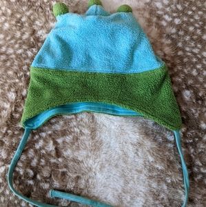 Zutano lined winter hat with ties